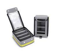 Lyirfan Bolsa vacía de primeros auxilios,bolsas de accesorios de kit médico de primeros auxilios codificados en color,bolsa con cremallera con ventana transparente para el hogar y el trabajo. (Gris)