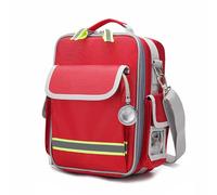Lyirfan Bolsas de emergencia vacías,bolsa médica con asa y correa para el hombro,bolsa de suministros médicos,para el cuidado del hogar,senderismo(Rojo)
