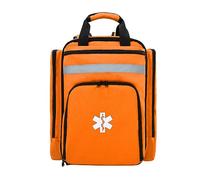 Lyirfan Mochila Profesional de Primeros Auxilios vacía, Bolsa médica táctica con Reflectante, Mochila médica de Primeros Auxilios de Gran Capacidad para Camping, Senderismo,(Naranja)