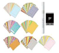 LYITZW 140 Pegatinas de Fotos con Rotulador Acrílico, Marcos de Fotos Coloridos, Marcos de Papel, Pegatinas de Marco de Película Fotográfica, Compatibles con Instax Mini 9 8 7S 70 26 50S 90 40 11 12