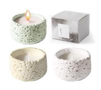 LYITZW 3 Unidades, Velas Aromáticas de Cera Mixta, Fragancia Natural de Flores y Té, Purifican el Aire y Crean Ambiente Relajante, Decorativas para Dormitorio, Salón, Oficina y Alojamientos