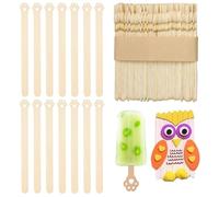 LYITZW 50 Unidades Palito de Helado, Palitos de Madera para Manualidades, Mini Garra de Gato de 9CM, para Hacer Brochetas de Fruta, Paletas de Helado Caseras