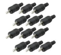 Lyivisk 12 Piezas Conector DIN Altavoz 2 Polos con Terminal de Tornillo para Cable HiFi y Conexión Audio uso Doméstico o Estudio