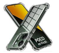 LYJERRY 1Pcs Airbag Funda Compatible con Xiaomi Poco M7 Pro 5G Funda Capa Antigolpes Carcasa Silicona Clear