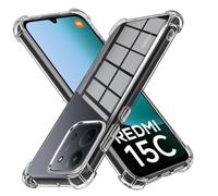 LYJERRY 1Pcs Airbag Funda Compatible con Xiaomi Redmi 15C Funda Capa Antigolpes Carcasa Silicona Clear