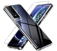 LYJERRY 1Pcs Funda TCL 50 5G Funda con 1Pcs Cristal Templado para TCL 50 5G Protectora Capa Antigolpes Fundas Carcasa Silicona Funda de Móvil Cristal antirotura Clear