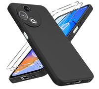 LYJERRY 2+1 Set Cristal Templado Compatible con TCL 60R / TCL 60 R Funda Protectora Capa Cristal antirotura Antigolpes Fundas Carcasa Silicona Funda de Móvil Negro