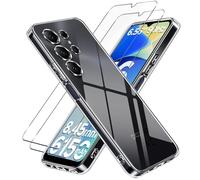 LYJERRY 2Pcs Cristal Templado con Funda Antigolpes Compatible con DOOGEE Note 56X / Note 56X Pro Protectora Capa Fundas Carcasa Silicona Funda de Móvil Cristal Clear