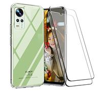 LYJERRY arcasa para Cubot Note 30 Tapa + 2Pcs Cristal Templado para Cubot Note 30 Funda Cover Silicona Caja Tapa Caso Case Protector Pantalla Transparente