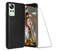 LYJERRY Funda Compatible con Cubot Note 30 Carcasa con 1Pcs Cristal Templado para Cubot Note 30 Tapa,Funda Bumper Cover Negro Case Silicona Gel Caja Caso