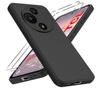 LYJERRY Funda + Cristal Templado Compatible con TCL 60 NXTPAPER, Antigolpes Fundas Carcasa para TCL 60 NXTPAPER Protectora Capa Silicona Negro Funda de Móvil Cristal antirotura