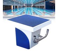 LYJIANGXIN Bloque Salida Natación 20 in x 20 in, Trampolín Antideslizante Acero INOX 304, Plataforma Salto Inclinada 15°, Bloque Un Paso para Competición