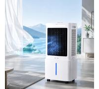 LYJIANGXIN Enfriador de Aire Portátil 10L/25L, Climatizador Evaporativo con Depósito de Agua, Mando a Distancia, 3 Velocidades, Oscilación 120°, Ventilador Silencioso para Dormitorio Oficina Casa