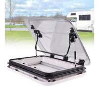 LYJIANGXIN Kit Ventana de Techo LED para Autocaravana, Recorte 500/700/800 x500 mm, Claraboya con Doble Capa de Acrílico Hueco, Mosquitera y Toldillo Parasol, para Caravana Furgoneta Camper