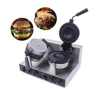 LYJIANGXIN MáQuina para Hacer Hamburguesas, Prensa Comercial Antiadherente De 50-300 °C, MáQuina Hacer Hamburguesas con Helado, con Revestimiento Antiadherente, para Hacer Helados y Wafles