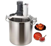 LYJIANGXIN Mezclador Automático Alimentos 40L/80L - Batidora Salsa Profesional con Olla Caliente, 4 Aspas para Salsa Espesa, Mermelada, Sopas y Cremas; Equipo Comercial de Cocina Industrial Resistent