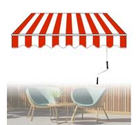 LYJIANGXIN Toldo Solar Retráctil para Ventana y Puerta, 2x1.5m/3x2.5m/4x3m Toldo Manual de Terraza con Manivela, Hidrófuga Anti-UV, Marco Aluminio para Jardín, Balcón, Patio, Piscina, Patio Interior
