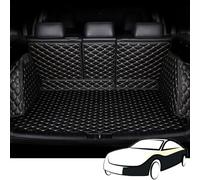 LYJXD Cobertura Completa Coche Alfombrillas Maletero para Nissan X-Trail III (T33) 2022 2023 2024 2025 5-Seat, Impermeable Cuero Funda Maletero Protector Accesorios,Black+Beige