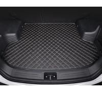 LYJXD Coche Alfombrillas Maletero Cuero para Nissan X-Trail III (T33) 2022 2023 2024 2025 7-Seat, Alfombra Protectora Bandeja Forro Impermeable Antideslizante Interior Accesorios,Black+Beige
