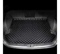 LYJXD Coche Alfombrillas Maletero Cuero para Nissan X-Trail III (T33) 2022 2023 2024 2025 7-Seat, Alfombra Protectora Bandeja Forro Impermeable Antideslizante Interior Accesorios,Black+Beige Plus