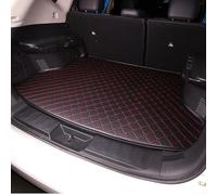LYJXD Coche Alfombrillas Maletero Cuero para Seat Arona 2017-2022 2023 2024 2025, Alfombra Protectora Bandeja Forro Impermeable Antideslizante Interior Accesorios,Black+Red
