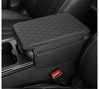 LYJXD Cojín Reposabrazos Coche para BMW X5 X5M E53 E70 F15 G05 F95, Cuero Impermeable Cojín Apoyabrazos Alfombrilla Consola Central Apoyabrazos,Black