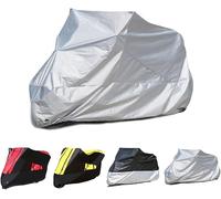 LYJXD Fundas Motos para Honda PCX 125 PCX 150 PCX125 PCX150, Impermeable Anti Nieve Antipolvo Todo Clima UV Motocicleta Protector Fundas Accesorios,Silver
