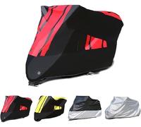 LYJXD Fundas Motos para Honda PCX 125 PCX 150 PCX125 PCX150, Impermeable Anti Nieve Antipolvo Todo Clima UV Motocicleta Protector Fundas Accesorios,Black-Red