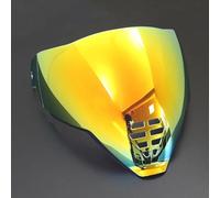 LYJXD Lente de Visera Casco de Motocicleta para Icon airflite IC06, UV Antivaho Visera de Lente Casco Accesorios Cascos de Moto,Normal-B Gold-Plated