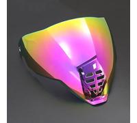 LYJXD Lente de Visera Casco de Motocicleta para Icon airflite IC06, UV Antivaho Visera de Lente Casco Accesorios Cascos de Moto,Normal-Dfantasyblue