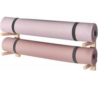 LYJYUJIE Organizador de Gimnasio Soporte de Pared for Esterilla de Yoga, de 2 a 9 Niveles, de Madera, for Rodillos de Espuma y esterillas de Yoga para Estudio de Yoga en casa~/