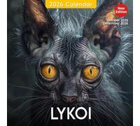 Lykoi Calendar 2026: A Year of the Mysterious and Unique Lykoi Cats | Kalender Calendario Calendrier
