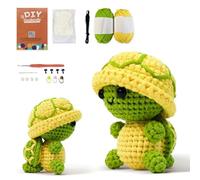 LYKTRIX Juego de ganchillo para principiantes con instrucciones, adecuado para adultos y niños, crochet tortuga