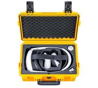 Lykus Titan OQ200 Maletín Estuche Case (Amarillo) para Quest 3S/Quest 3/Quest 2, Adapta a la Correa Elite, Mejor protección [Solo Estuche]