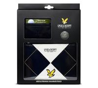 Lyle and Scott Argyle - Bolsa de Valor, Regalo de Golf Hombres, Cuero Lujoso con Cremallera con Forro de Terciopelo, Cartera para Tarjetas, Clip para Dinero, Marcador de