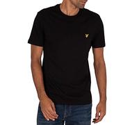 Lyle and Scott - Camiseta de cuello redondo para hombre Negro negro azabache L