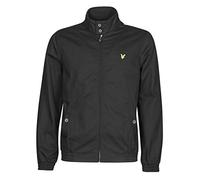 Lyle and Scott - Chaqueta Harrington para hombre, negro azabache, M