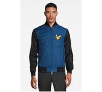 Lyle & Scott Block Bomber W815 Bright Blue Marl/jet Black Talla: XS | Bombers Outlet | Hombre | Azul