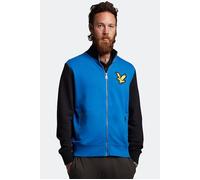 Lyle & Scott Block Marl Track Top Bright Blue Marl/jet Black Talla: XS | Outlet | Hombre | Azul