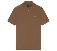 Lyle & Scott Branded Chest Logo Wild Nettle Brown Polo Shirt