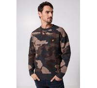 Lyle & Scott Brushed Camouflage Crew Neck Jumper XL Negro