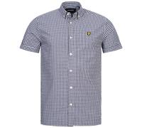 Lyle & Scott Camisa Casual De Cuadros De Manga Corta Para Hombre Nueva