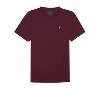 Lyle & Scott - Camiseta Burdeos de Cuello Redondo - Tops - Hombre - Rojo - XL -