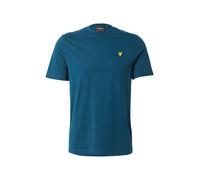 Lyle & Scott Hombre Camiseta Lisa con Logo, Rich Teal, XL
