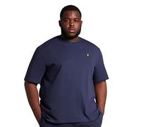 Lyle & Scott Hombre Camiseta Lisa De Algodón Orgánico, Navy, M