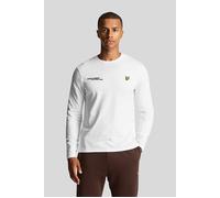 Lyle & Scott Co-ordinate Print Plain Long Sleeve T-shirt White Talla: XS | Manga Larga Outlet | Hombre | Blanco