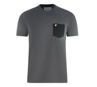 Lyle & Scott Contrast Pocket Dark Grey T-Shirt