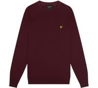 Lyle & Scott Cotton Merino Burgundy Pull-over Jumper