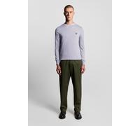 Lyle & Scott Cotton Merino Crew Neck Jumper Ash Lilac Talla: XS | Jerséis Outlet | Hombre | Púrpura