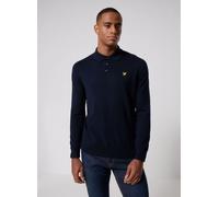 Lyle & Scott Cotton Merino Long Sleeve Knitted Polo XXL Azul